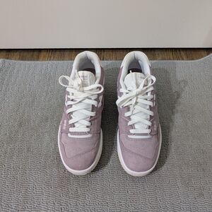 New Balance Women's Mauve and White Sneakers